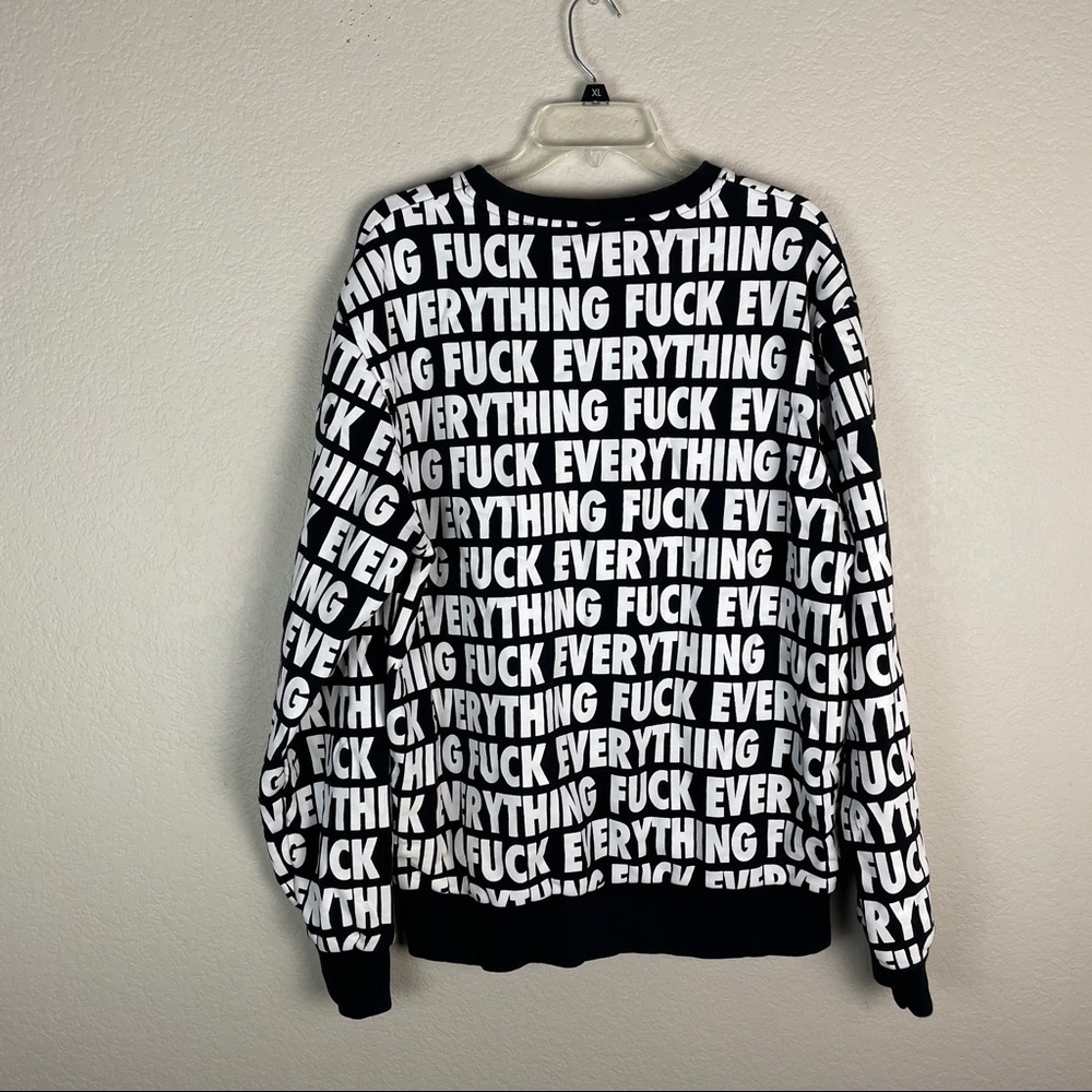 Fuxk Everything Sweatshirt Size XXL - Picture 4 of 7
